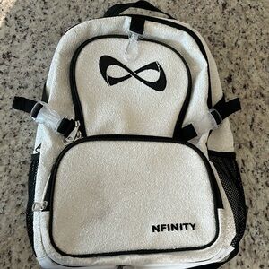 Nfinity large white sparkl cheer backpack super cute and spacious